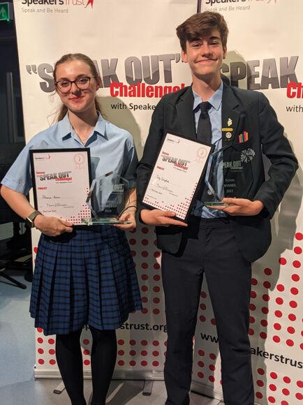 Chailey Triumphs - Winners Speak Out Challenge 2023 - News - Chailey School