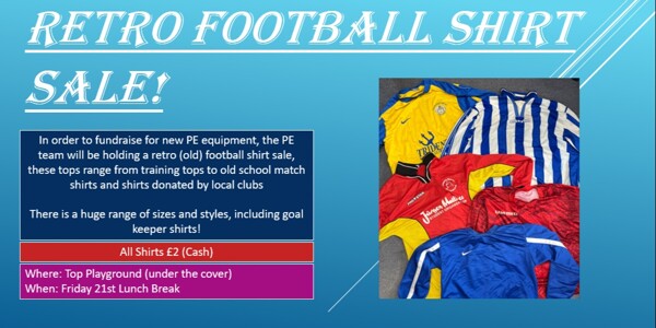 Retro Football Shirt Sale