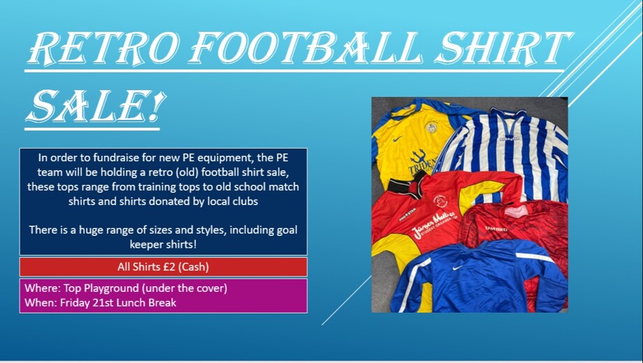 Retro football shirt sale