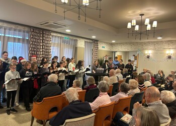 Chailey School Choir Performs at Gradwell Park Retirement Home