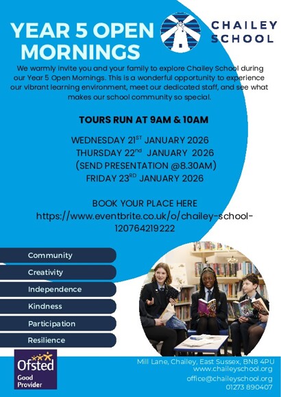 Year 5 open mornings january 2026